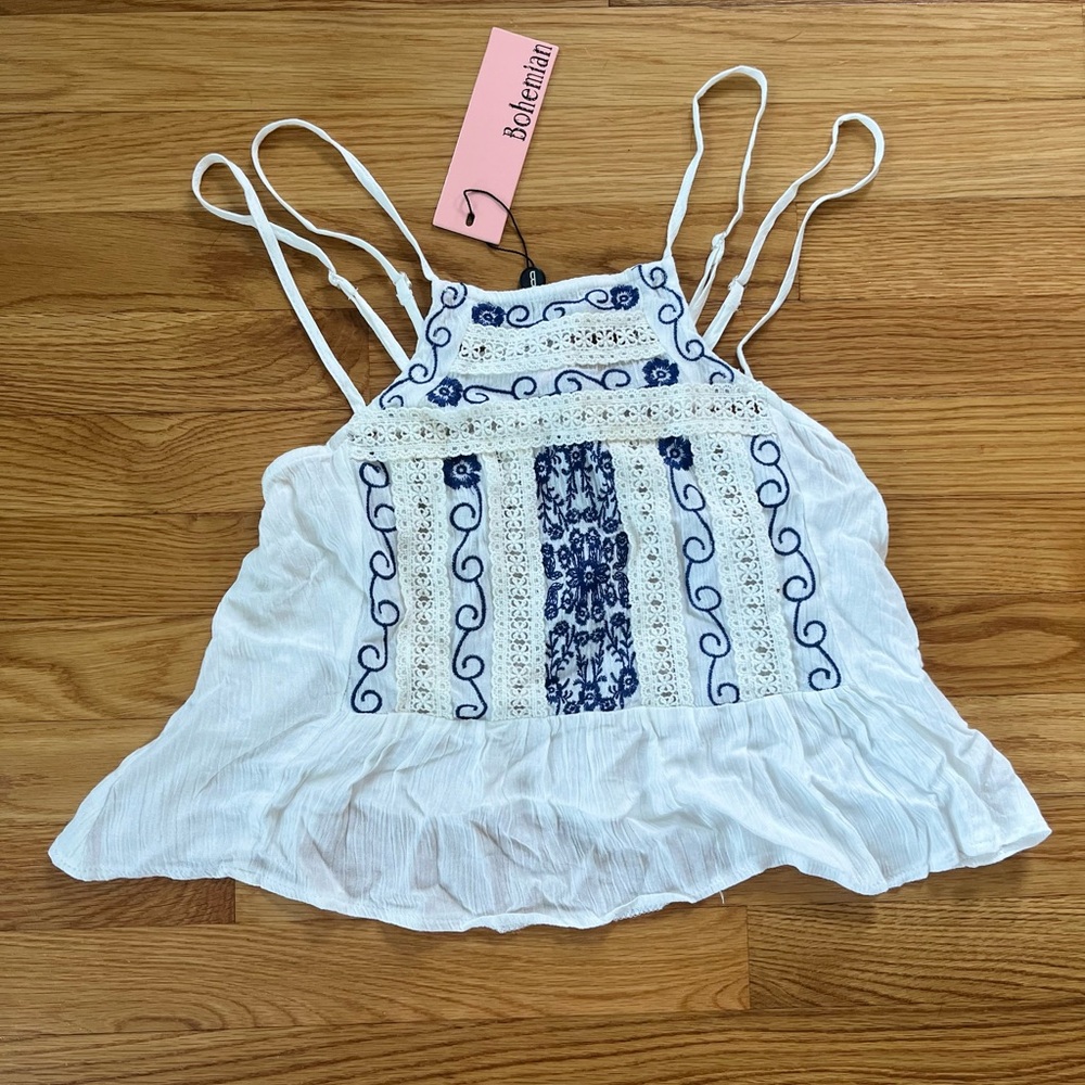 Bohemian Crochet Tank Top